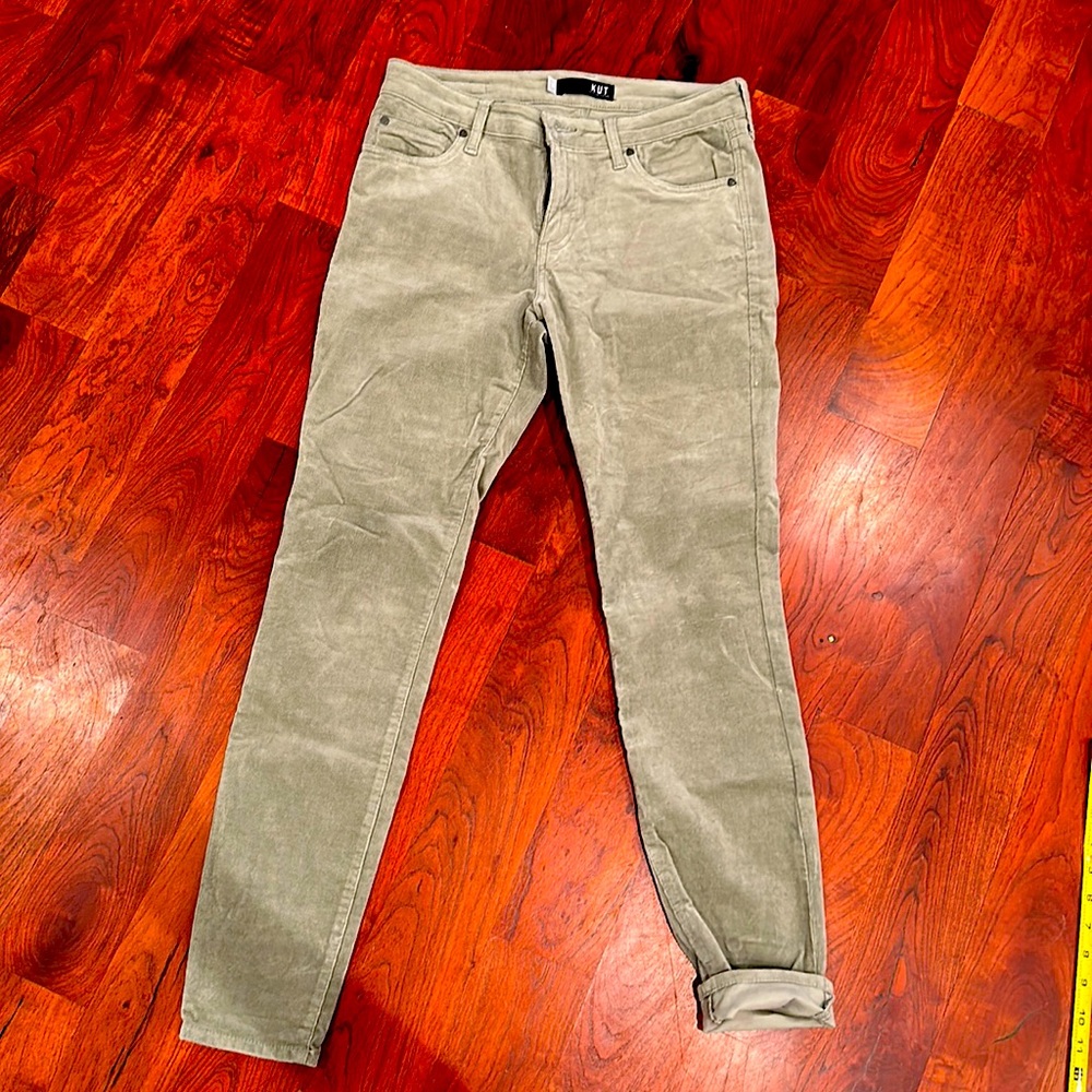 KUT Diana sage corduroy jeans